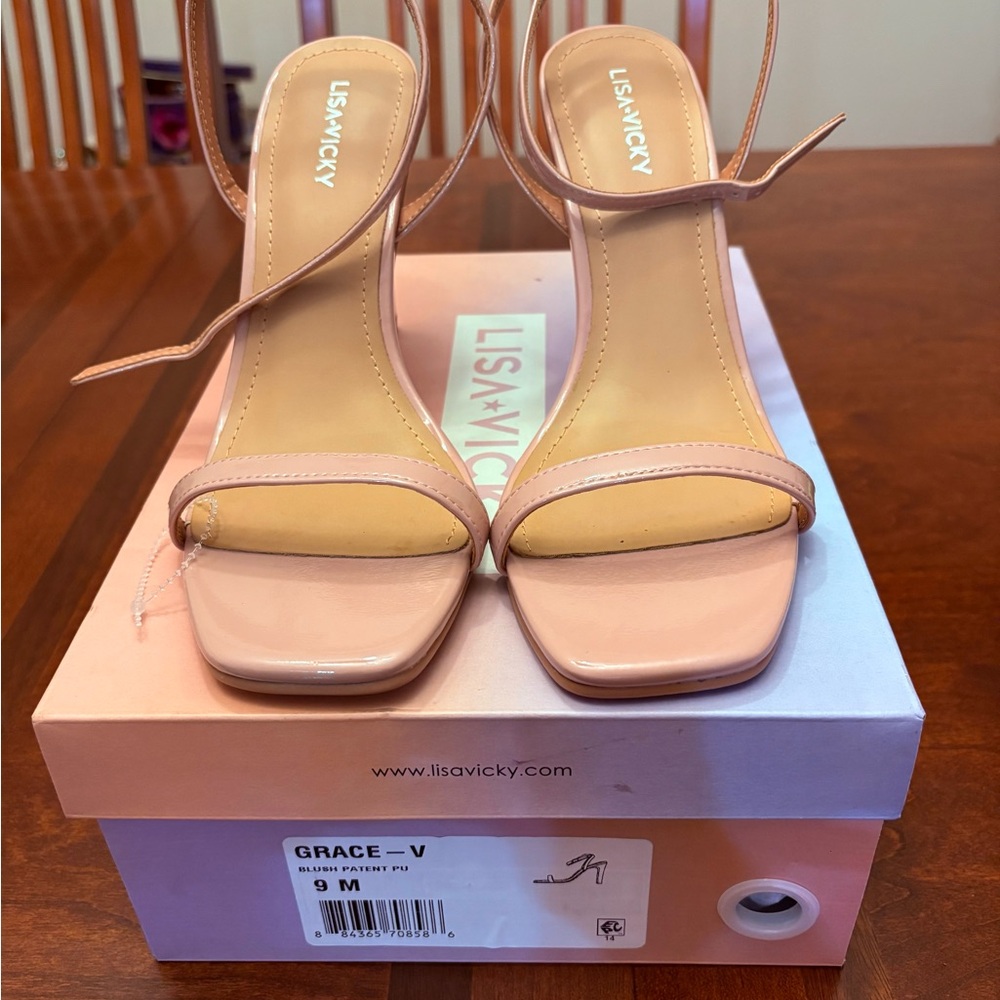 Grace Nude Pink Strappy Heels by Lisa⭐️Vicky